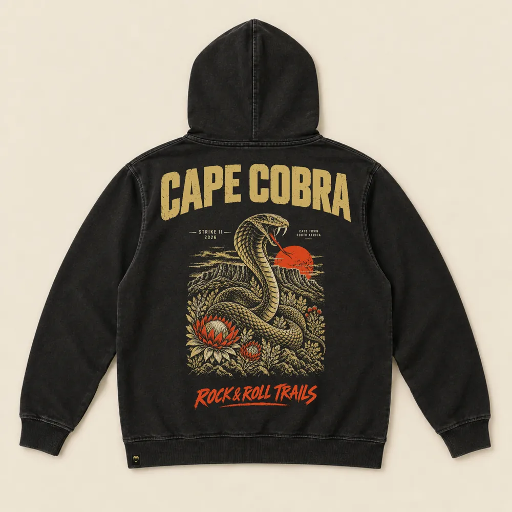 The Strike II Hoodie, Edition back print