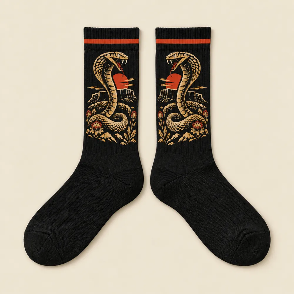 The Mosh Pit Socks, Trail socks · cobra outer leg